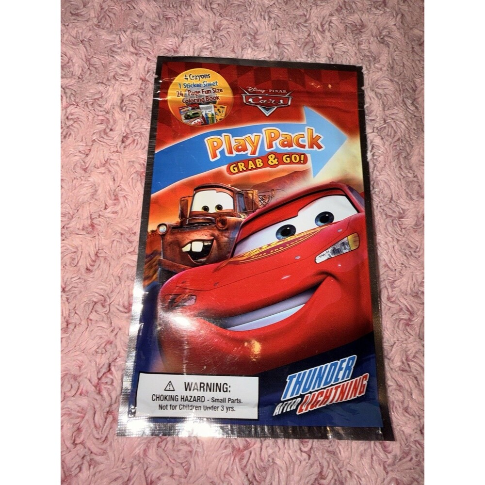 DISNEY PIXAR Play Pack Grab & GO Cars Pack Activity Book Coloring Sticker Set